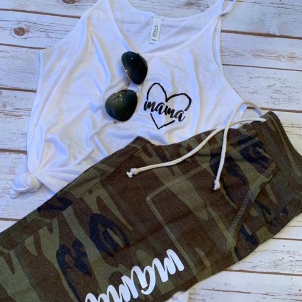Mama Camo Cropped Joggers - Picture 2 of 8